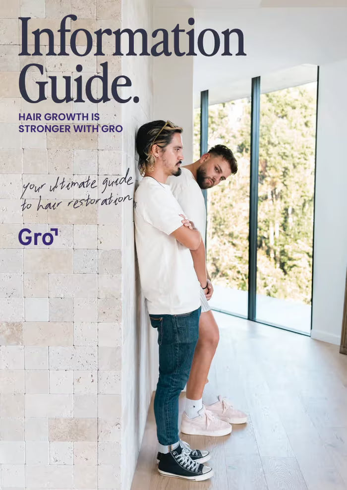 Cover of the Gro Clinics hair loss information guide