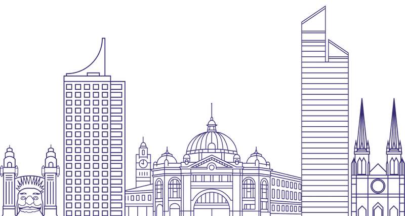 Decorative cityscape